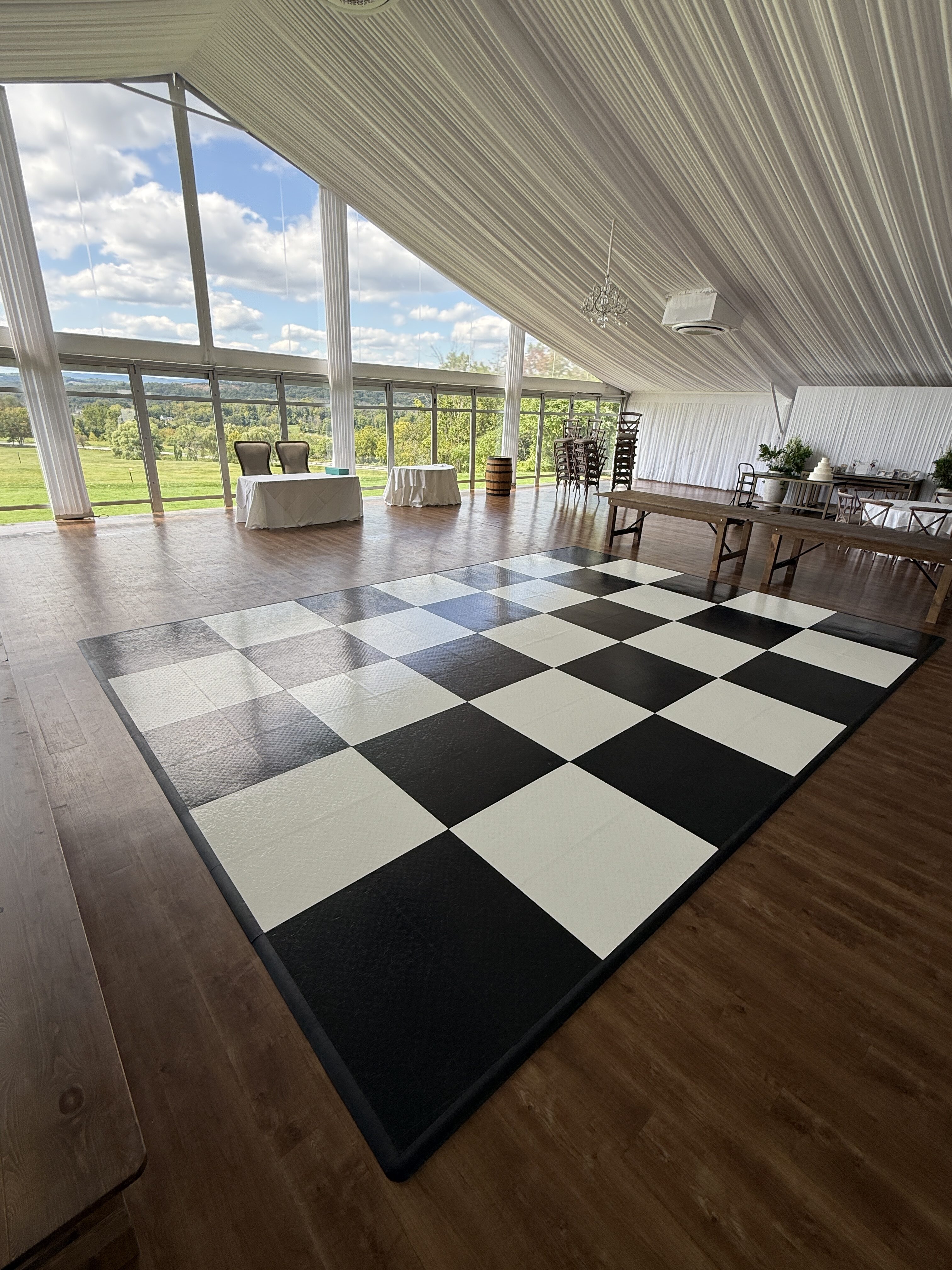 Checker Board Dance Floor Vertical Image