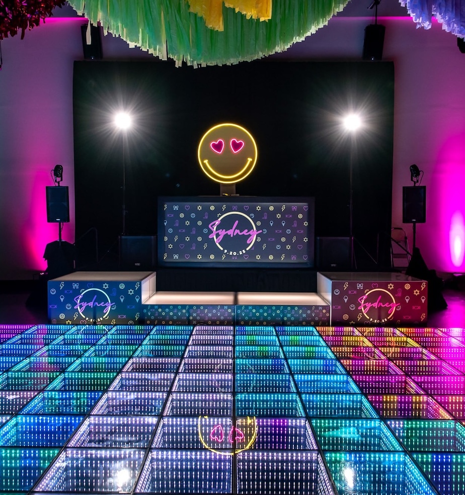 Led Dance Floor Full Lit Colors for Quinceanera or Childrens Party